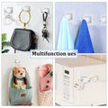 A Set of 8PCS Transparent Drapery Hooks,Curtain Rod Brackets with Clips,Rod Hanging,Adjustable Rods Holder,Multipurposefor Curtain Rod Hooks for Livingroom Bathroom Kitchen Bedroom Toilet Apartment.