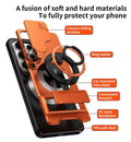 Rotating Ring Phone Case, Compatible with Samsung 25/24/23/22/21 Ultra, High-End Design, Practical Stand Case, TPU+PC Armor Shell, with Camera Protector, Unisex, Military-Grade Protective Case