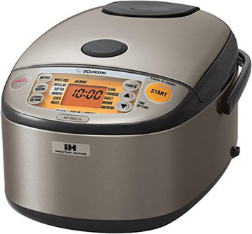 NP-HCC10XH Induction Heating System Rice Cooker and Warmer, 5.5-Cup, Stainless Dark Gray