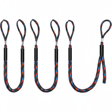 Bungee Dock Lines for Boats, Quick Connect No Knots, Shock Absorbing Mooring Lines, Boating Gifts for Men, Boat Accessories for Pontoon, Bass Boat, Jet Ski