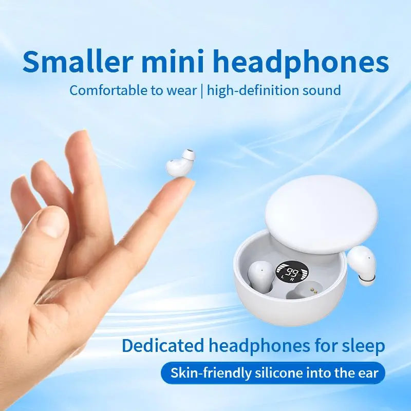 Mini Invisible Headphones Bluetooth 5.4 True Wireless In-Ear Earphones Sport Audio Earbud Audifonos Bluetooth Wireless Headphones Noise Cancelling Headphones Gamingheadset